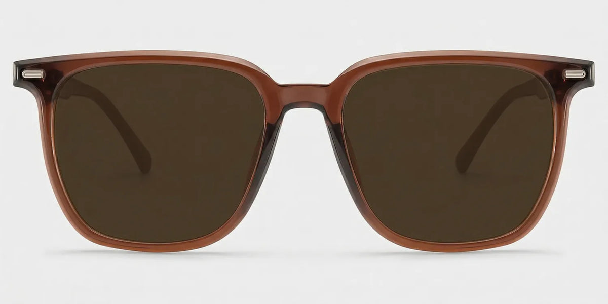 Eliza Dark Brown Square Glasses