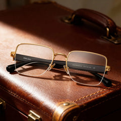 Lauren Square Gold Glasses