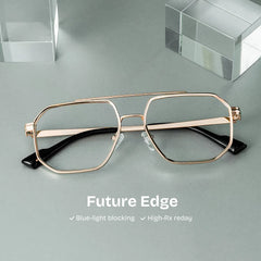 Autumn Aviator Gold Glasses