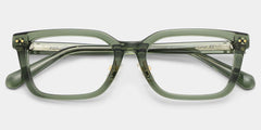 Remy Green Rectangle Glasses