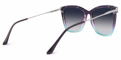 Krystle Square Purple-Blue Glasses