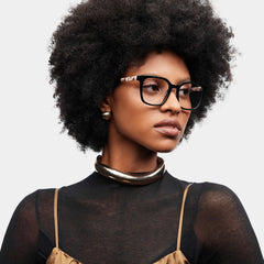 Freya Square Black Glasses
