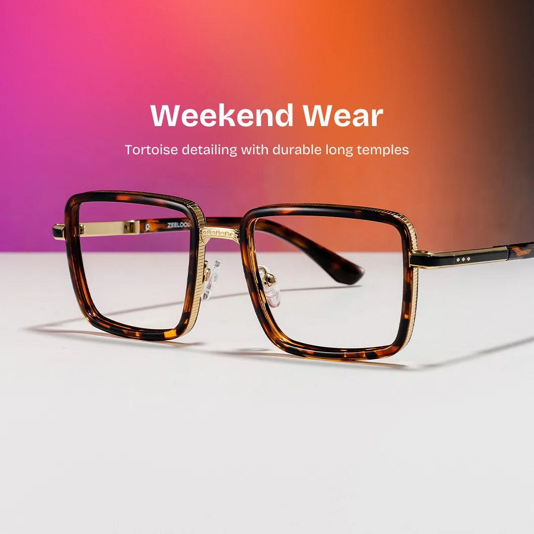 Hunter Square Tortoise Glasses