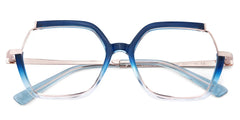 Alexia Square Blue Glasses