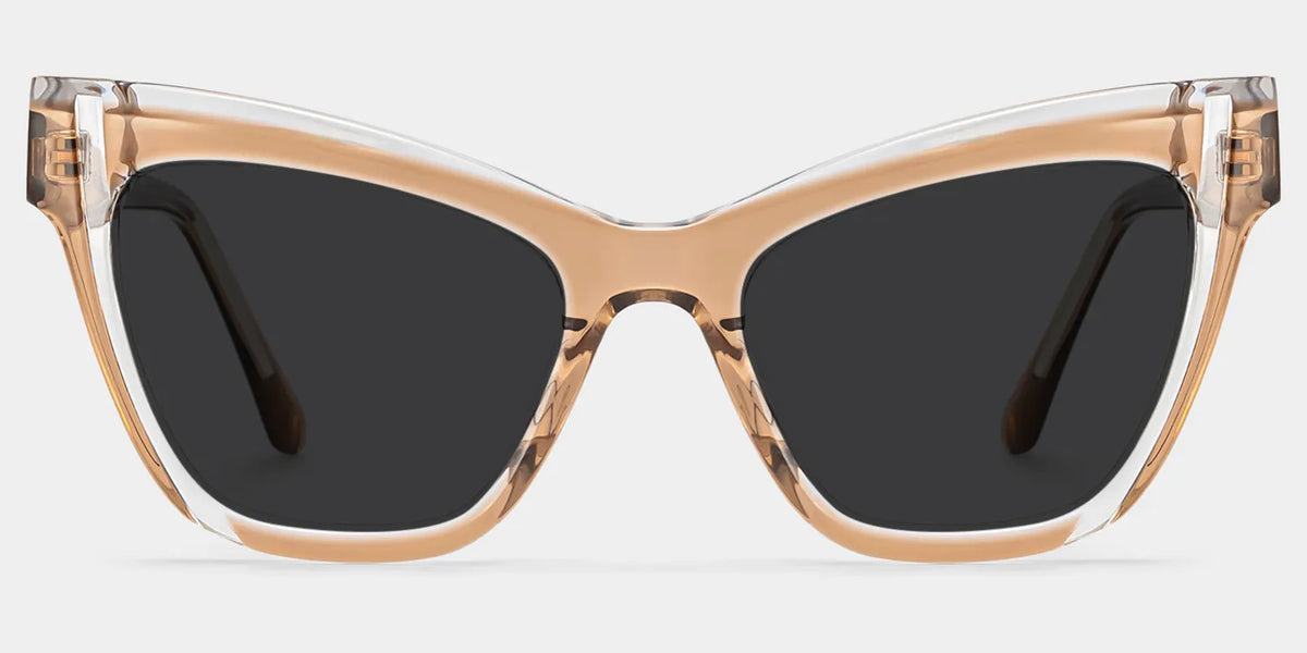 Saucie Cateye Brown Glasses