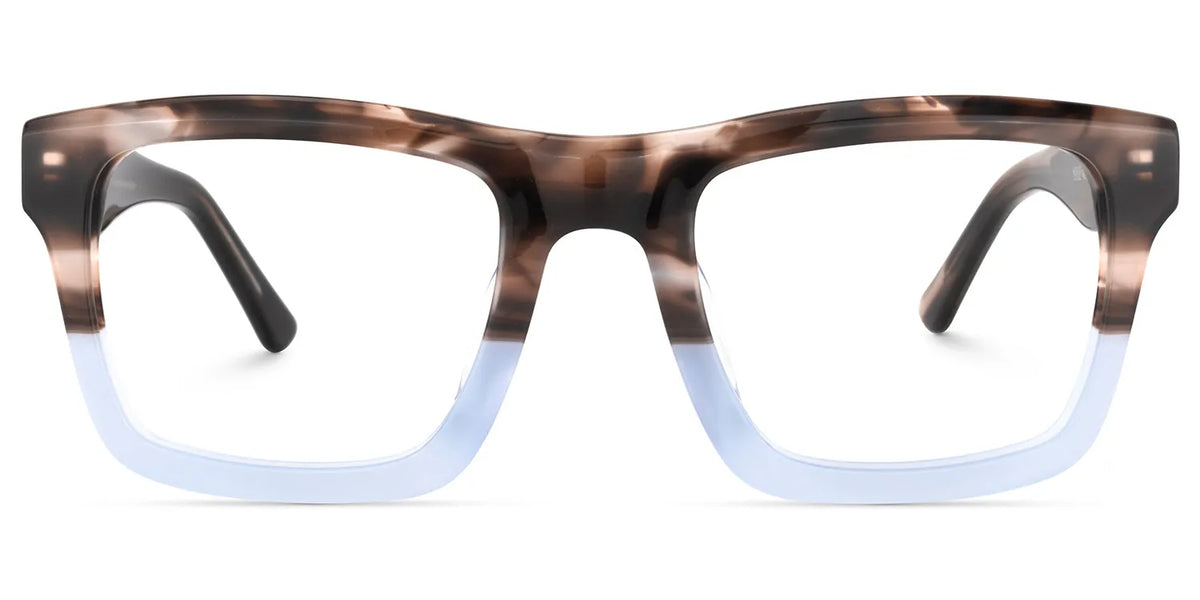 Riley Rectangle Brown Glasses
