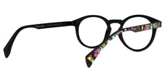 Street-Artist Round Purple-Floral Glasses