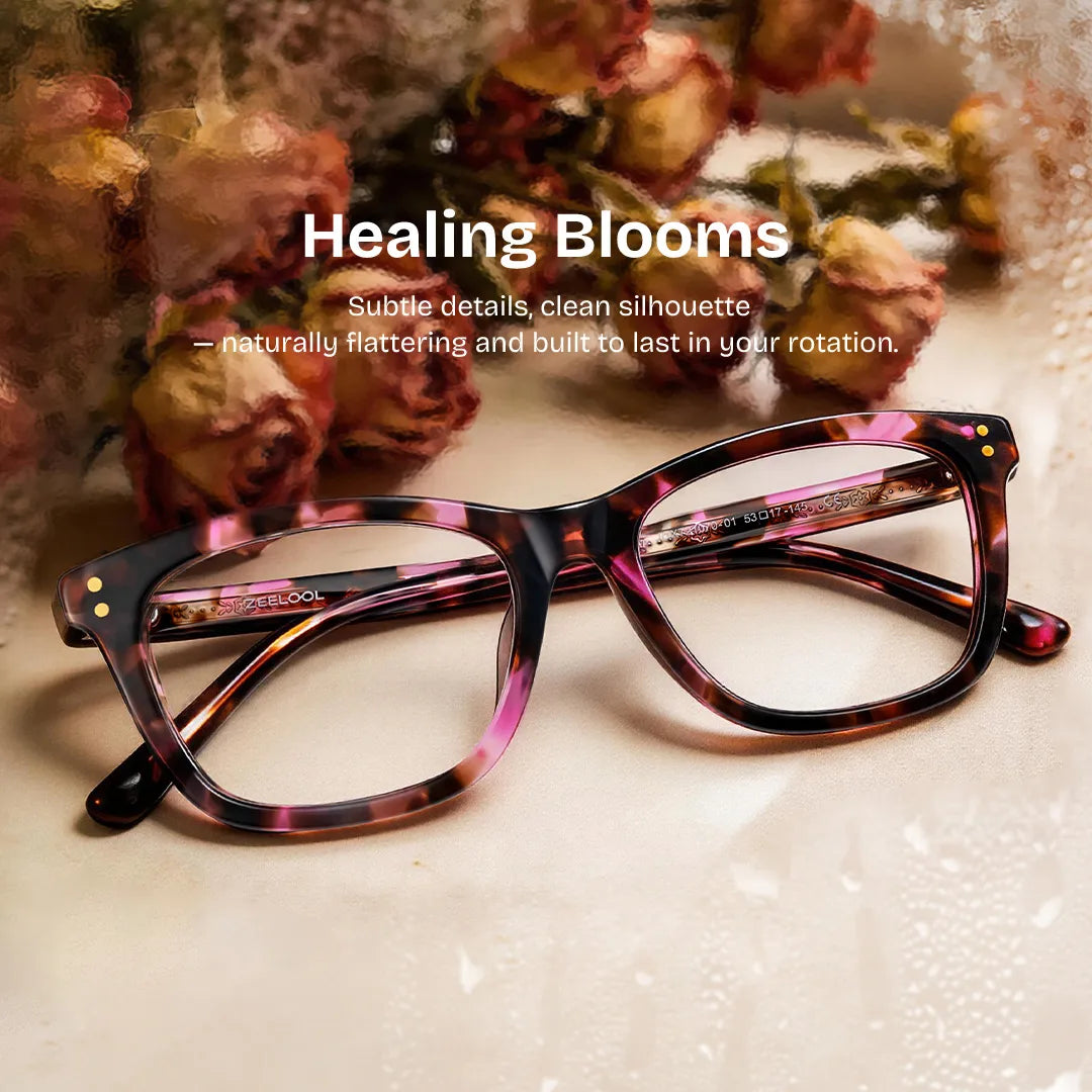 Tyler Pink Tortoise Square Glasses