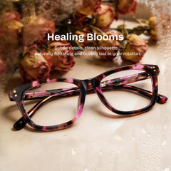 Tyler Pink Tortoise Square Glasses