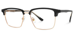 Booker Square Black-Gold Glasses