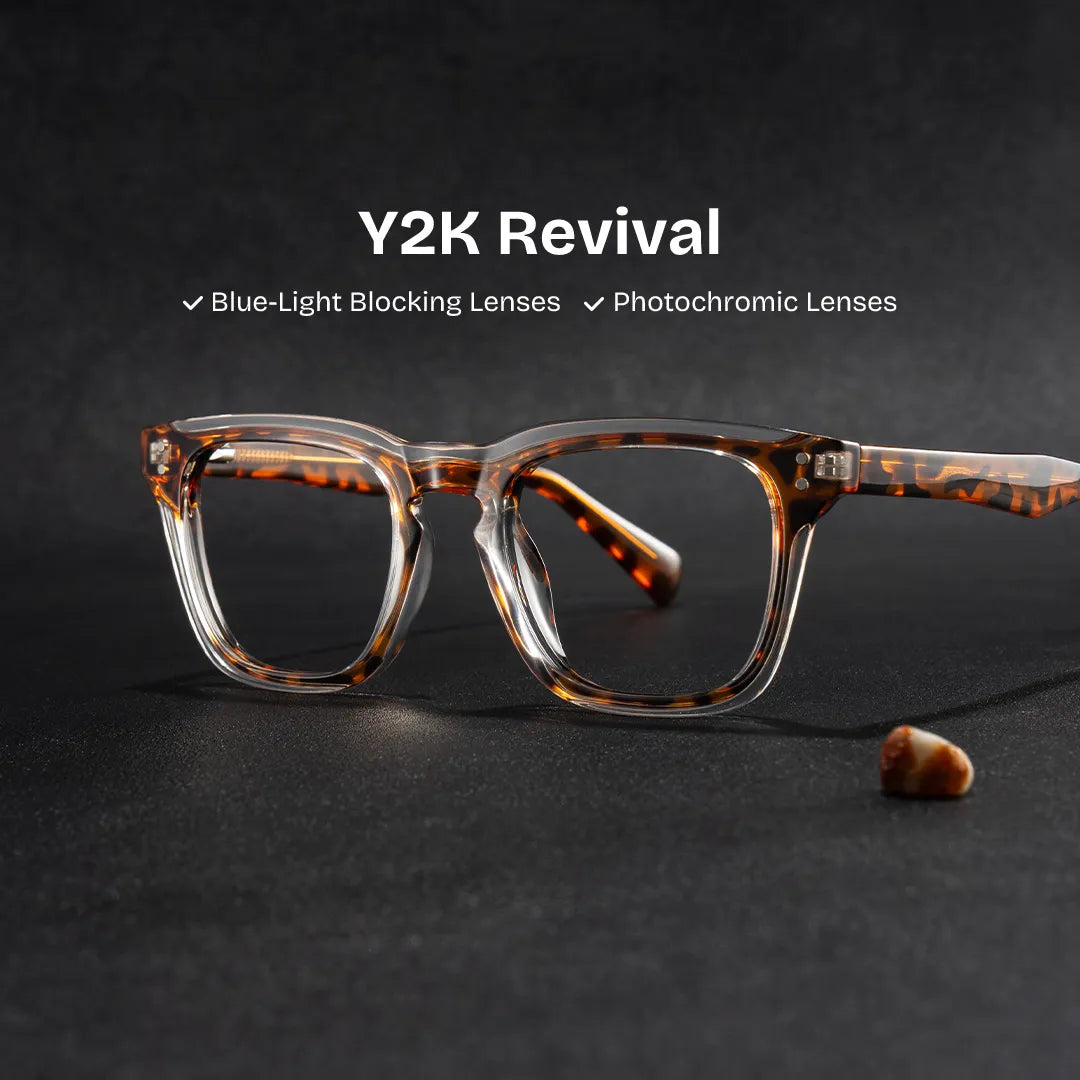 Liam Rectangle Tortoise Glasses