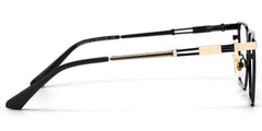 Finn Rectangle Black Glasses