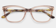 Bella Pink Rectangle Glasses