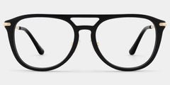 Isabelle Black Aviator Glasses