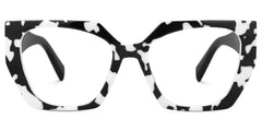 Sileidy Geometric Black-White Glasses