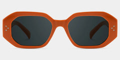 Soleil Rectangle Orange Polarized Sunglasses