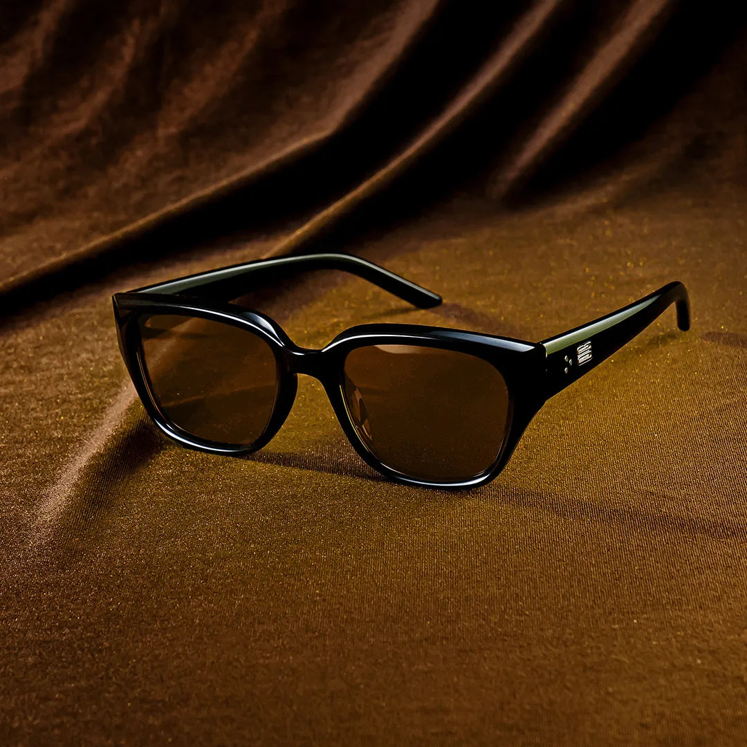 Serene Cat Eye Black Clear Polarized Sunglasses