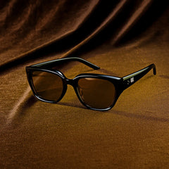 Serene Cat Eye Black Clear Polarized Sunglasses