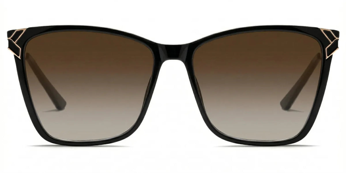 Tricee Square Black Glasses