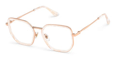 Levi Geometric Pearl White Glasses