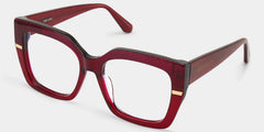 Mavis Square Red Glasses