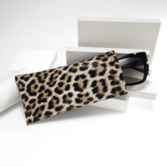 Leopard Print Eyeglasses Bag