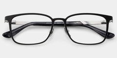 Aubrey Rectangle Black Glasses