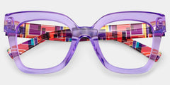 Malcolm Square Purple Glasses