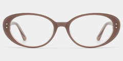 Lennon Brown Oval Glasses