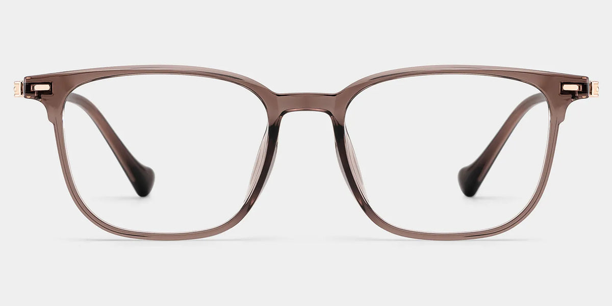 William Rectangle Brown Glasses