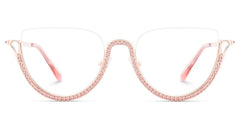 Sparkle Cateye Pink Glasses