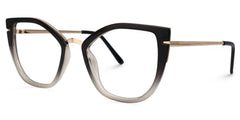 Tabrieah Cateye Gray-Black Glasses