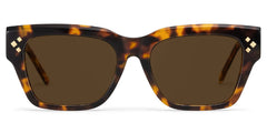 Marlowe Rectangle Tortoise Polarized Sunglasses