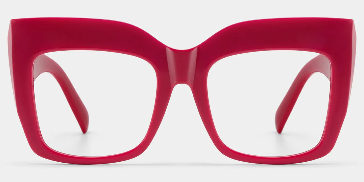 Alberta Cat Eye Red Glasses