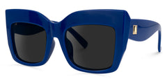 Alberta Cat Eye Blue Sunglasses