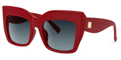 Alberta Cat Eye Red Sunglasses