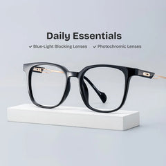 Chloe Square Black Glasses