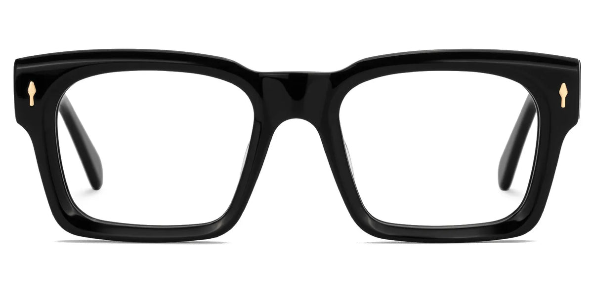 Herman Rectangle Black Glasses
