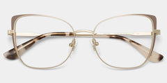 Tessa Cat eye Khaki Gold Glasses