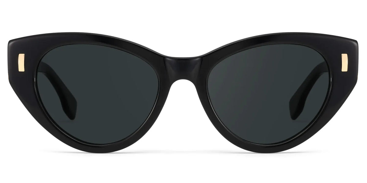 Azura Black Cat Eye Polarized Sunglasses