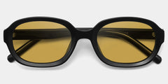 Astra Geometric Black Polarized Sunglasses