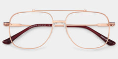 Poppy Gold Aviator Glasses