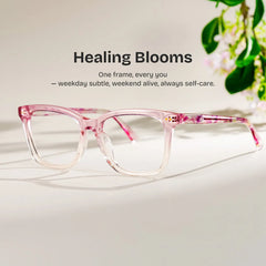 Layla Pink Square Glasses