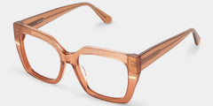 Mavis Square Beige Glasses