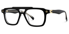 Mercurio Aviator Black Glasses