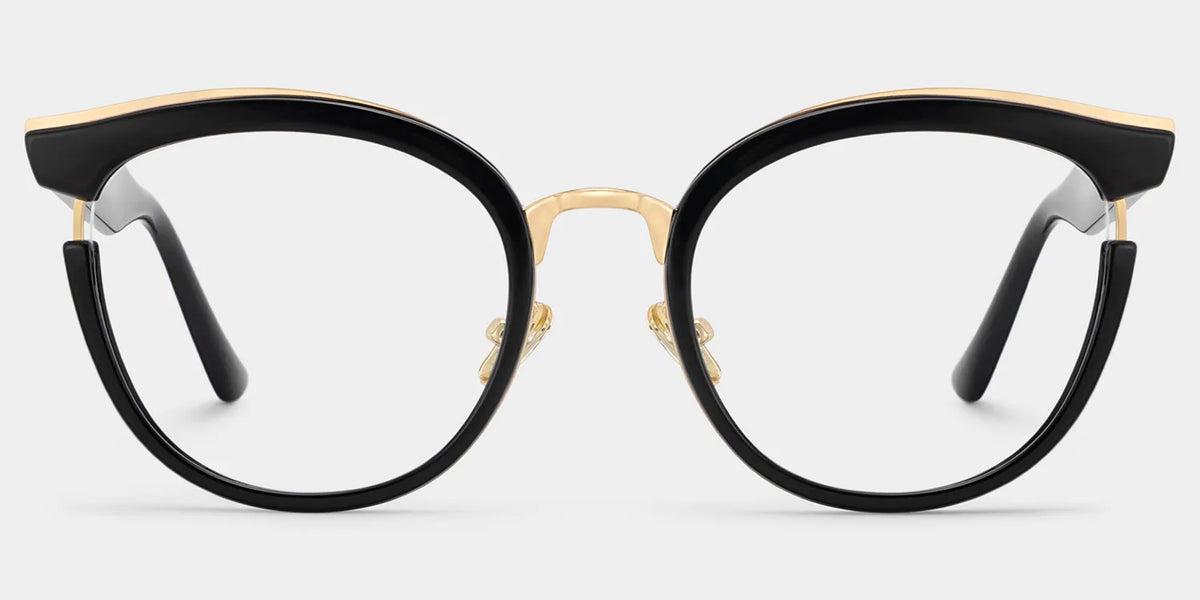 Laraine Cat Eye Black Glasses