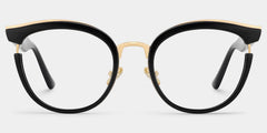 Laraine Cat Eye Black Glasses