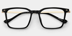 Archer Rectangle Black Glasses