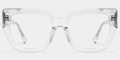 A clear, oversized frame that's playful and chic.