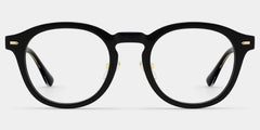 Frances Round Black Glasses